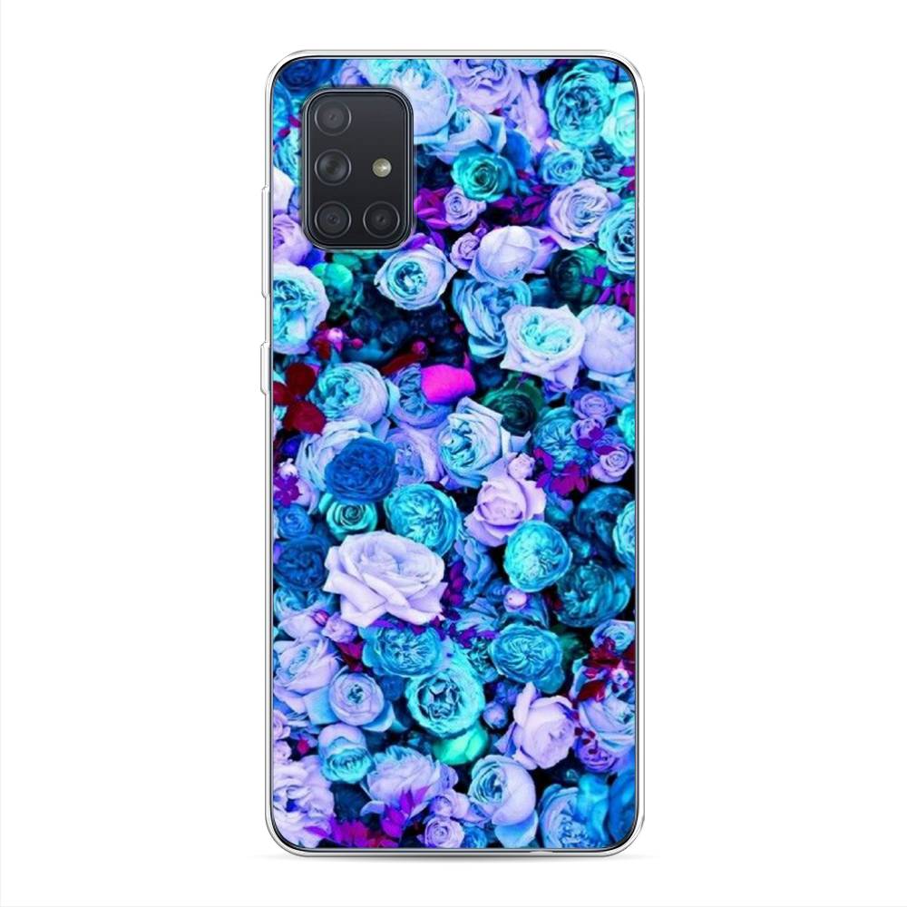 

Чехол для Samsung Galaxy A71 4G "Цветочный ковер", Фиолетовый, 29050-2