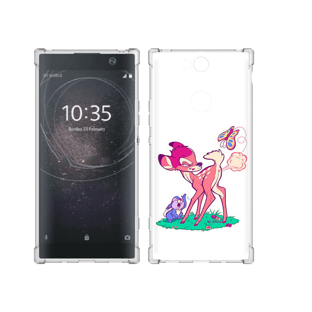 

Чехол MyPads Tocco для Sony Xperia XA2 Plus смешной олененок, Прозрачный, Tocco