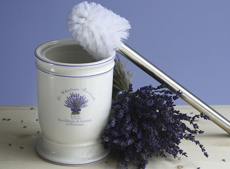 Ершик Lаvender, 11x11x32,5 см., цвет белый и фиолетовый