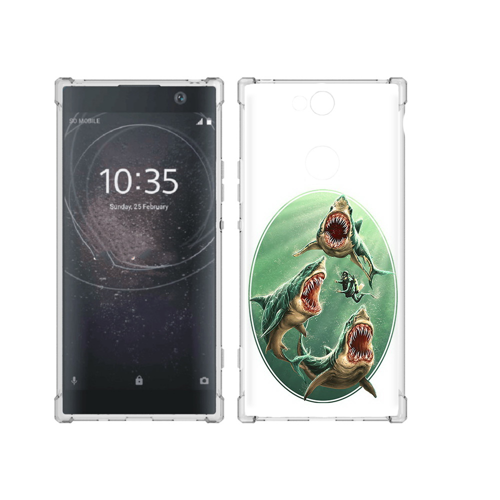 

Чехол MyPads Tocco для Sony Xperia XA2 Plus синяя бездна, Прозрачный, Tocco
