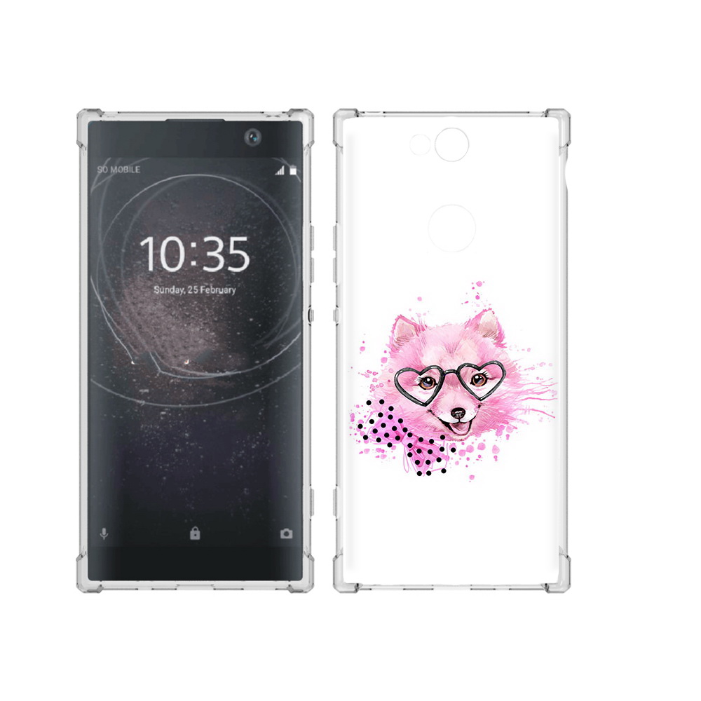 

Чехол MyPads Tocco для Sony Xperia XA2 Plus розовый волченок, Прозрачный, Tocco