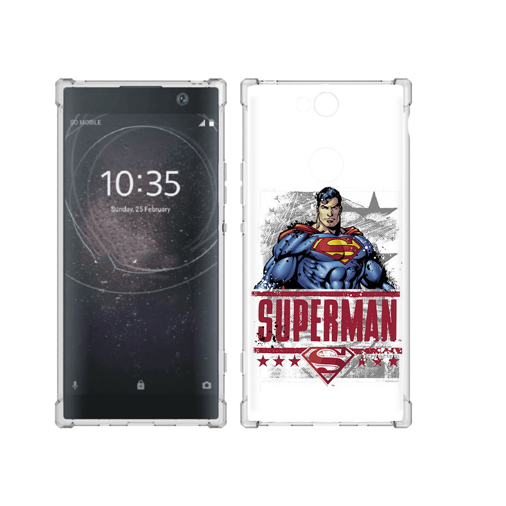 

Чехол MyPads Tocco для Sony Xperia XA2 Plus рисунок супермен, Прозрачный, Tocco