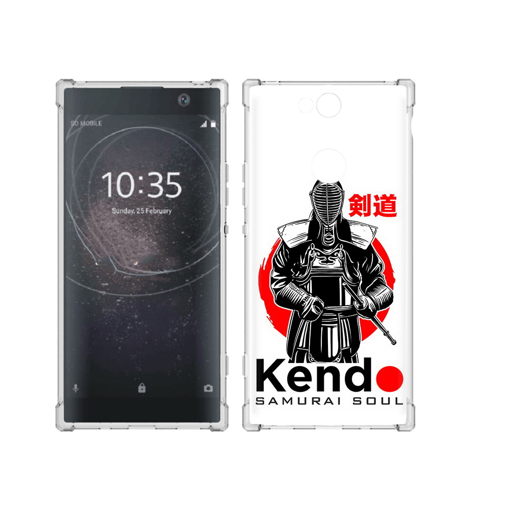 

Чехол MyPads Tocco для Sony Xperia XA2 Plus рисованый самурай, Прозрачный, Tocco