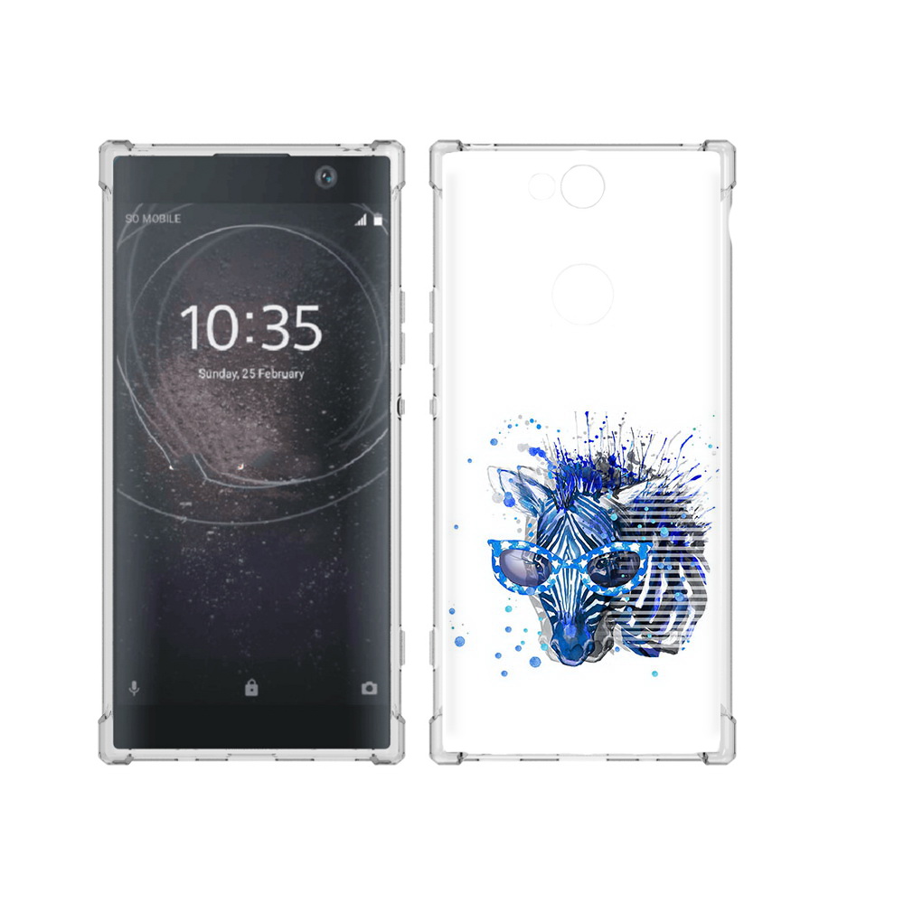 

Чехол MyPads Tocco для Sony Xperia XA2 Plus расплывчатая зебра, Прозрачный, Tocco