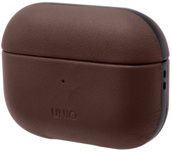 фото Чехол для наушников uniq terra genuine leather для airpods pro brown