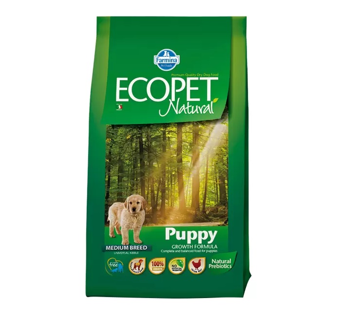 

Сухой корм для щенков Farmina Ecopet Natural Puppy, курица, 12кг, Ecopet Natural Puppy