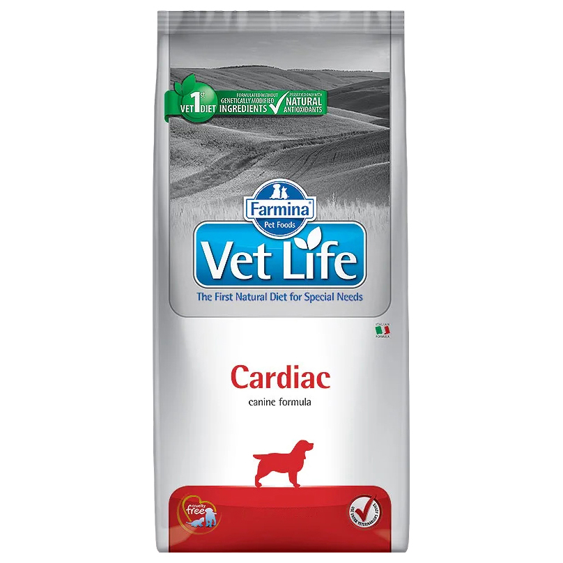 

Сухой корм для собак Farmina Vet Life Cardiac, при сердечной недостаточности, курица, 10кг, Vet Life Cardiac