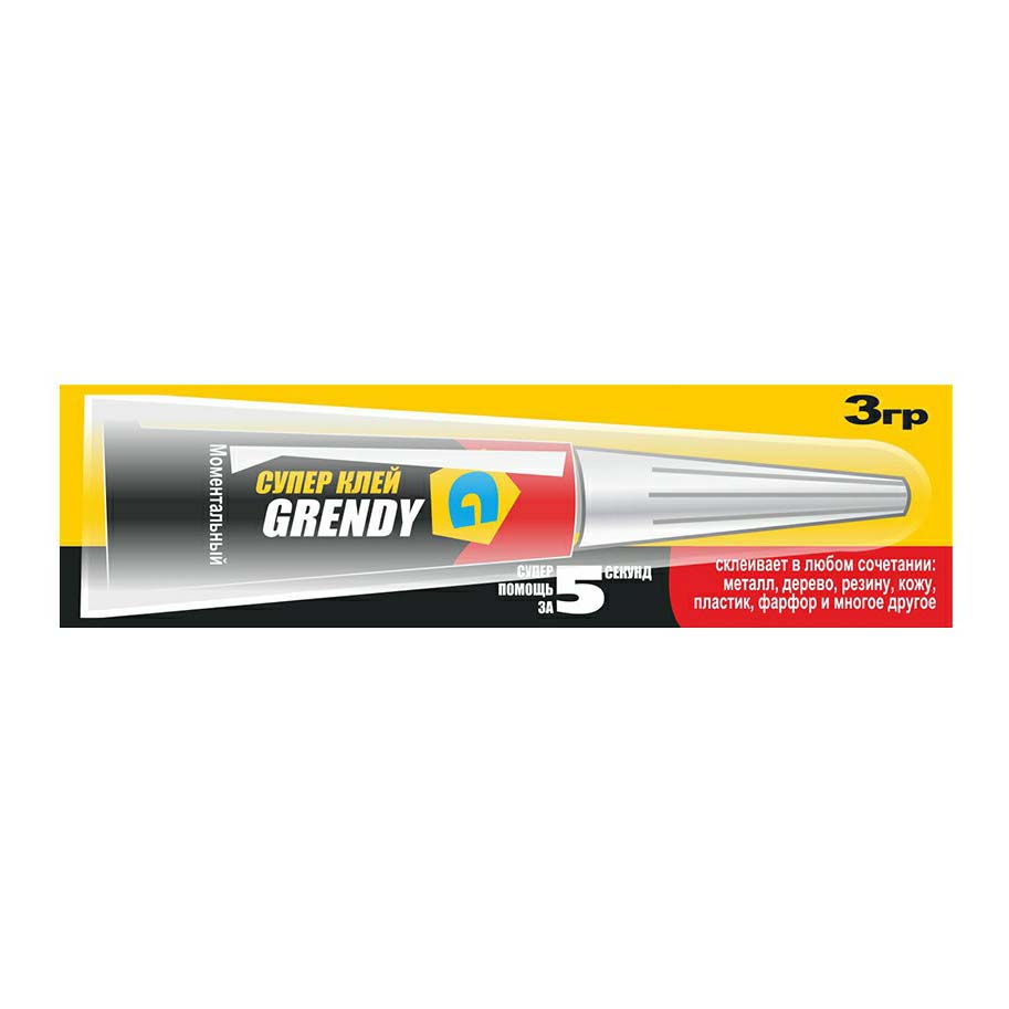 

Суперклей Grendy Моментальный 3 г