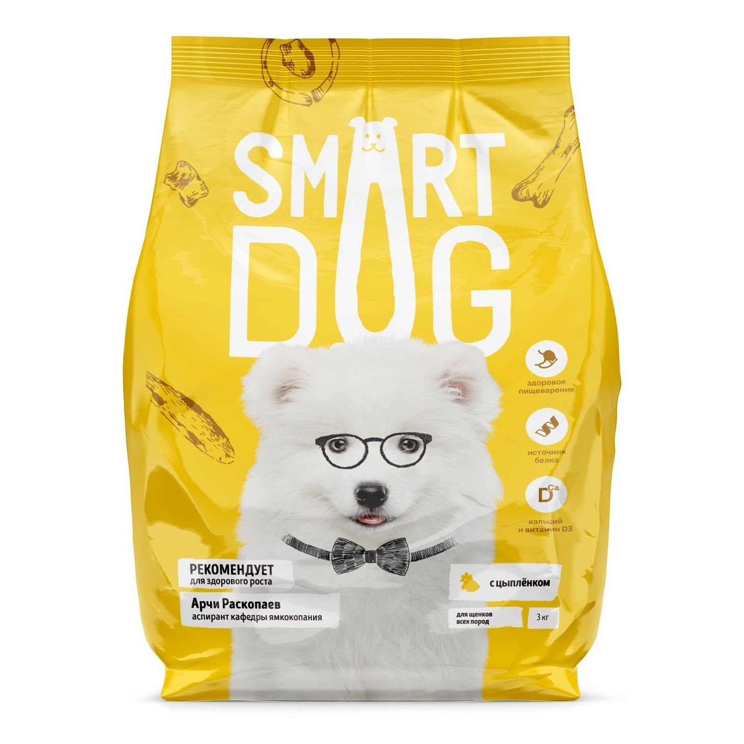 Сухой корм Smart Dog с цыпленком для щенков 12 кг