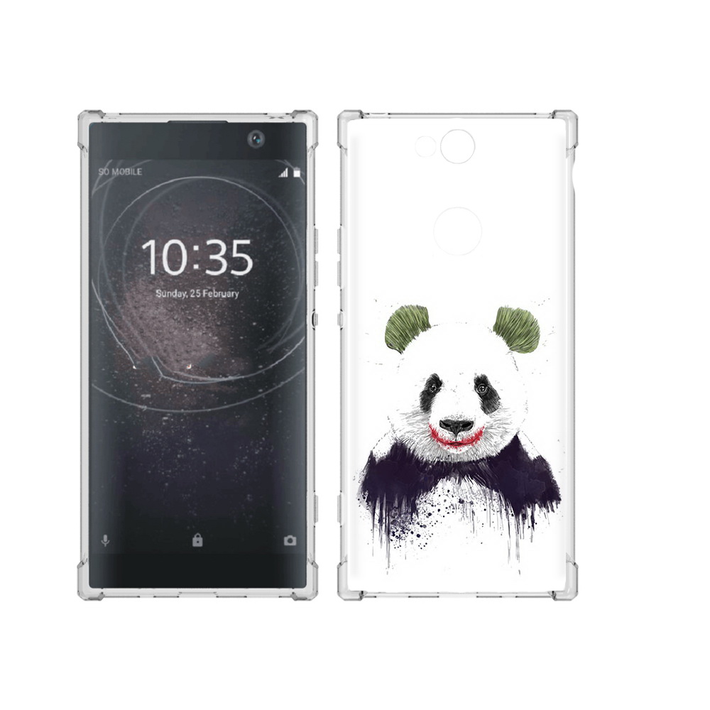 

Чехол MyPads Tocco для Sony Xperia XA2 Plus панда джокер, Прозрачный, Tocco