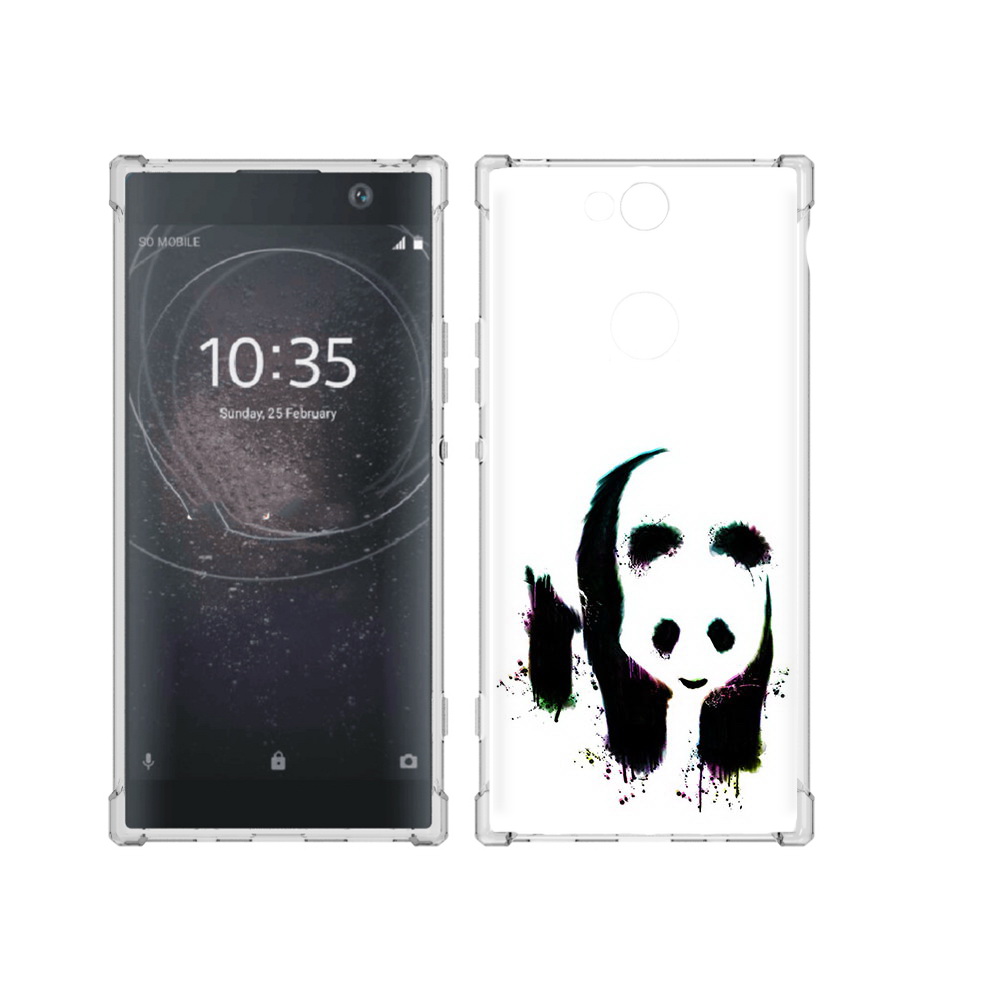 

Чехол MyPads Tocco для Sony Xperia XA2 Plus панда в акварели, Прозрачный, Tocco