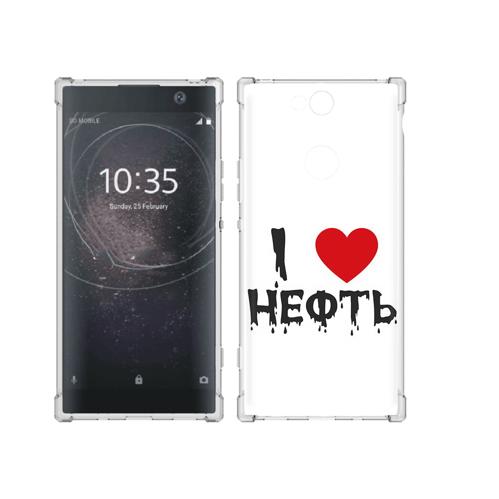 

Чехол MyPads Tocco для Sony Xperia XA2 Plus нефть, Прозрачный, Tocco