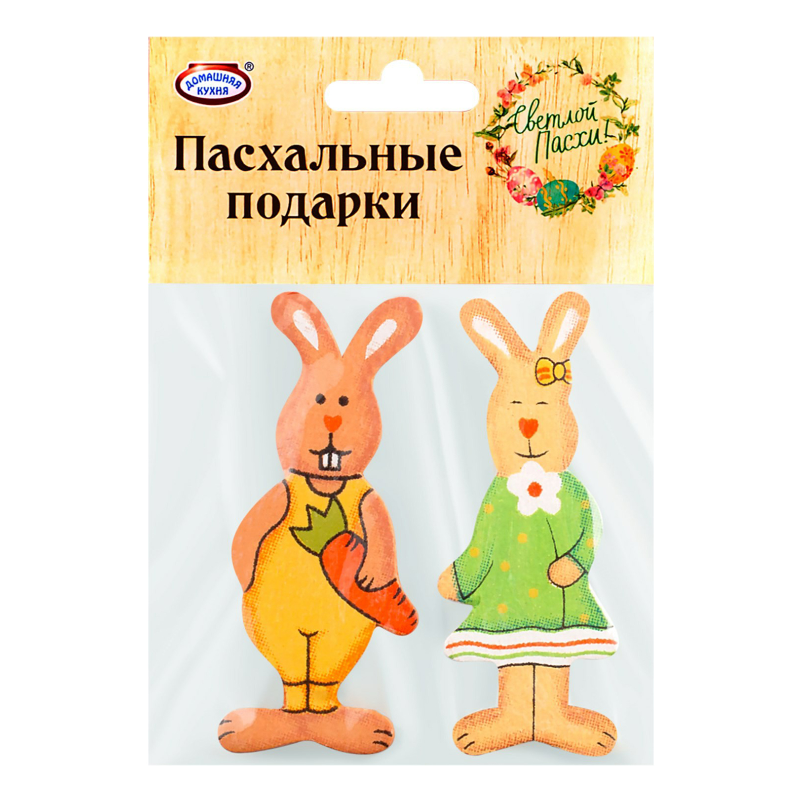 

Магнит пасхальный Зайцы 4131 2 шт