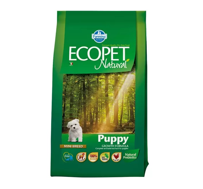 фото Сухой корм для щенков farmina ecopet natural puppy mini, для мелких пород, курица, 12кг