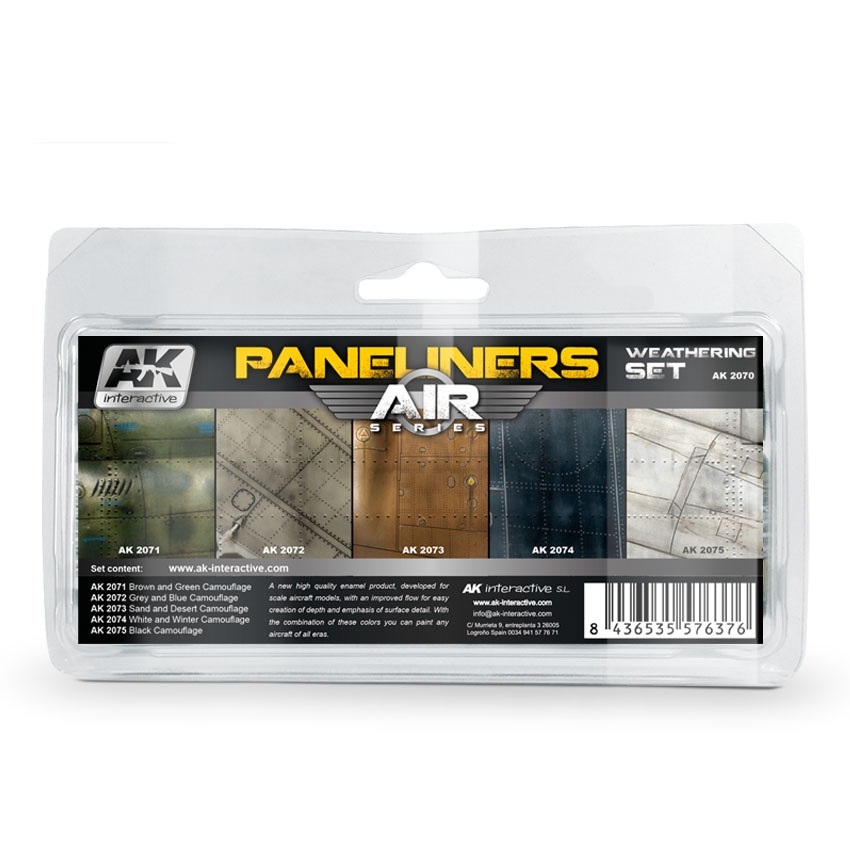 

AK2070 Набор для везеринга PANELINERS WEATHERING SET, 8436535576376