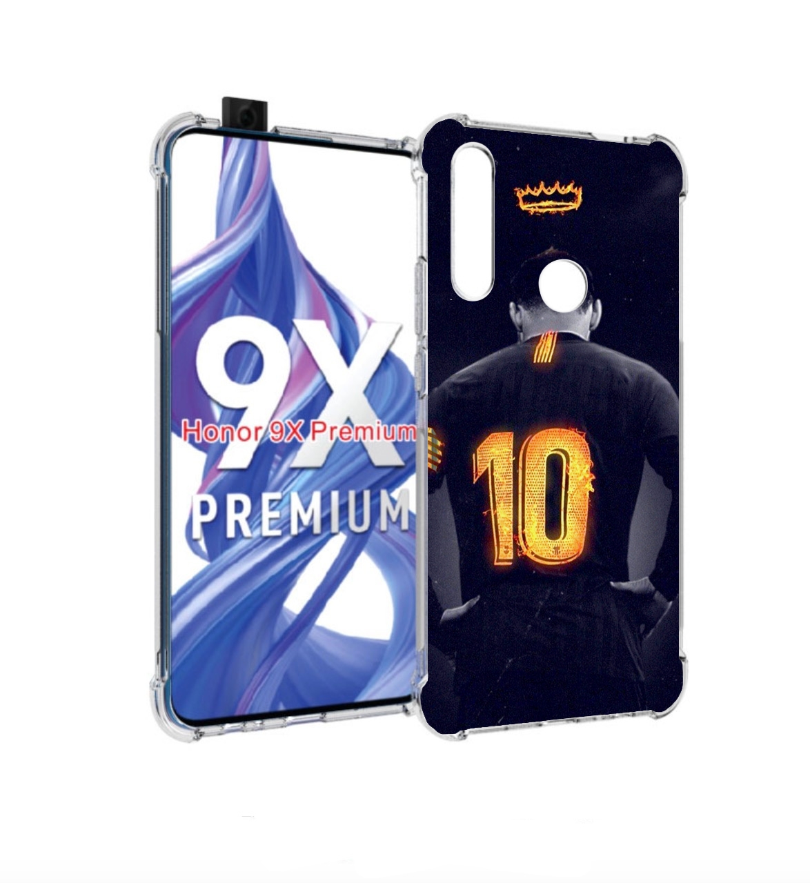 

Чехол бампер MyPads номер-10 для Honor 9X (STK-LX1), Прозрачный, Tocco