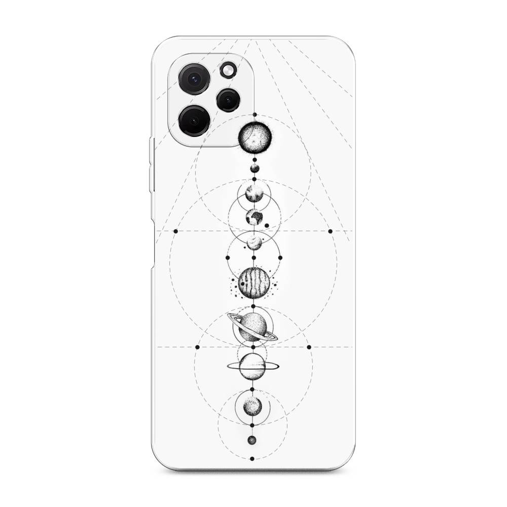 

Чехол на HuaweI Nova Y61 "Парад планет", Серый, 6120050-2