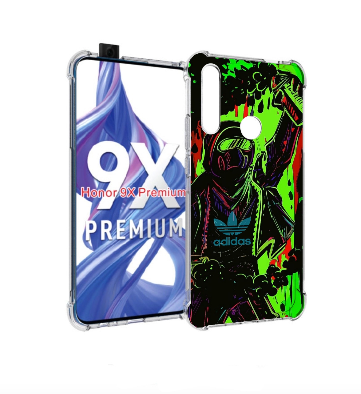 

Чехол бампер MyPads мужчина в красках адидас для Honor 9X (STK-L, Прозрачный, Tocco