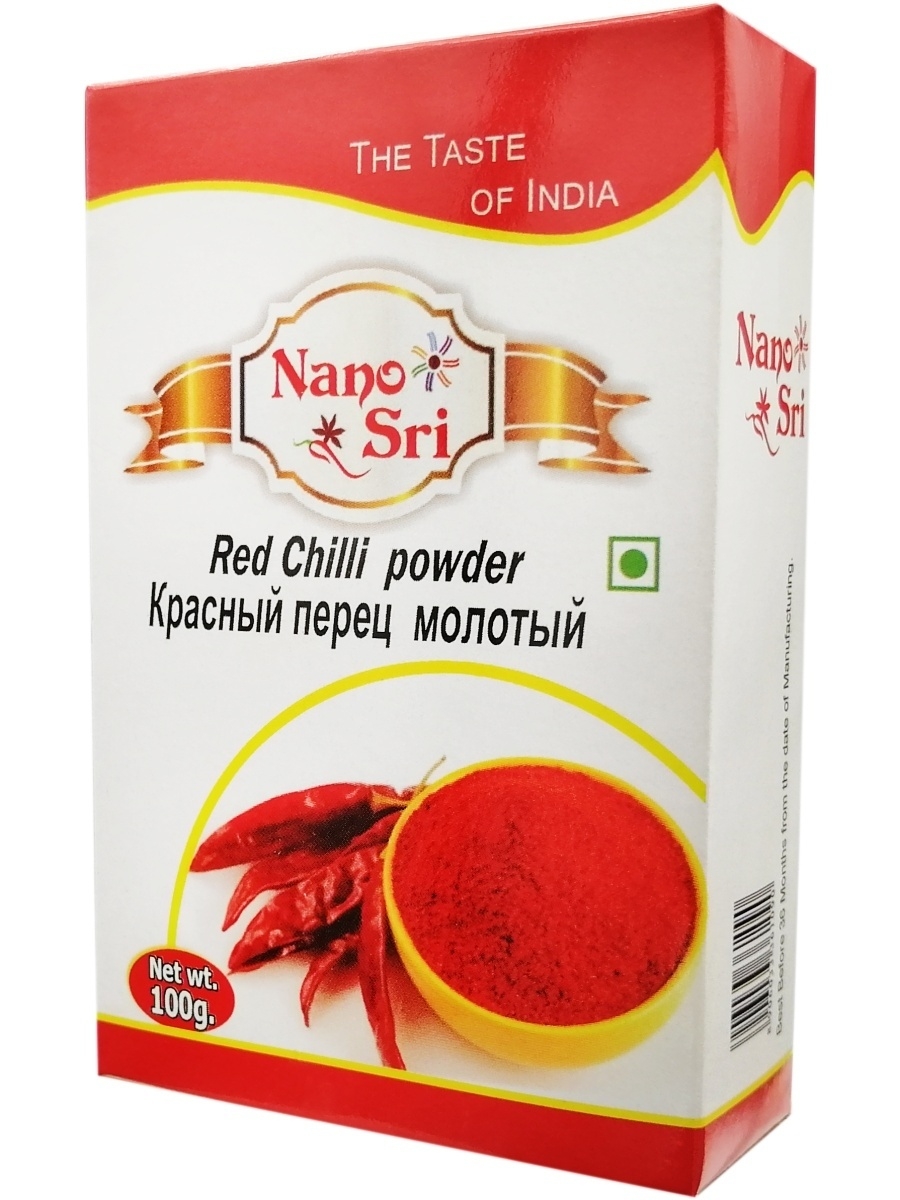 Красный перец Nano Sri Red Chilli powder молотый, 100 г