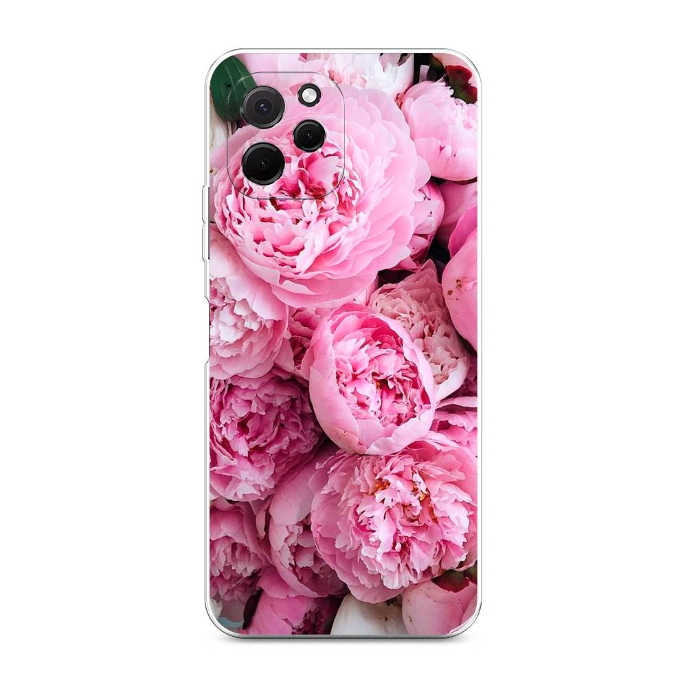 

Чехол на HuaweI Nova Y61 "Розовые пионы", Бежевый;розовый, 6120050-2
