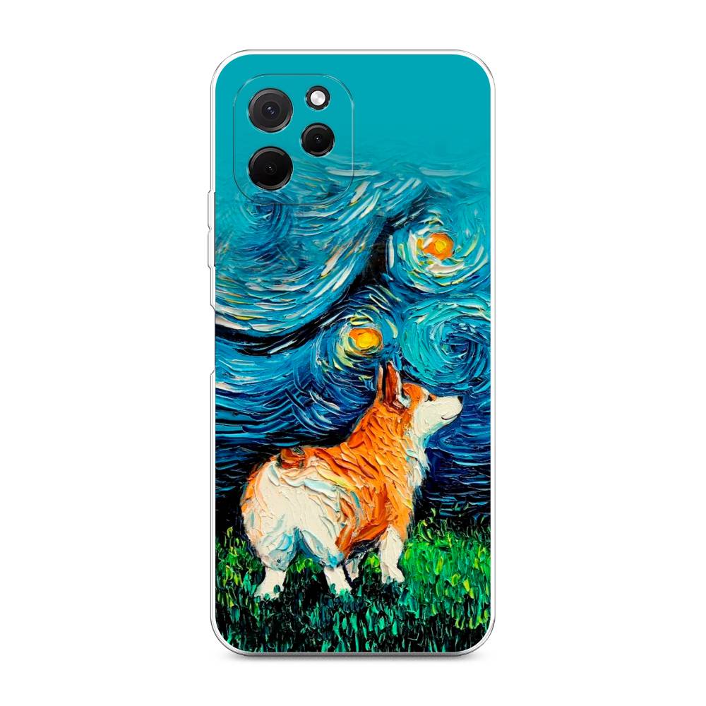 фото Чехол на huawei nova y61 "корги звёздная ночь" case place