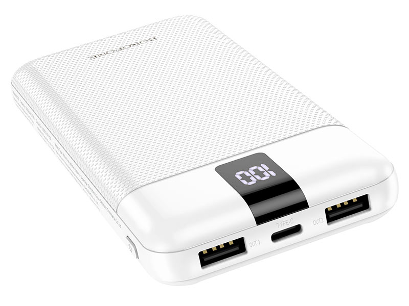 

Внешний аккумулятор Borofone Power Bank BJ20 10000mAh White 6974443382723, BJ20