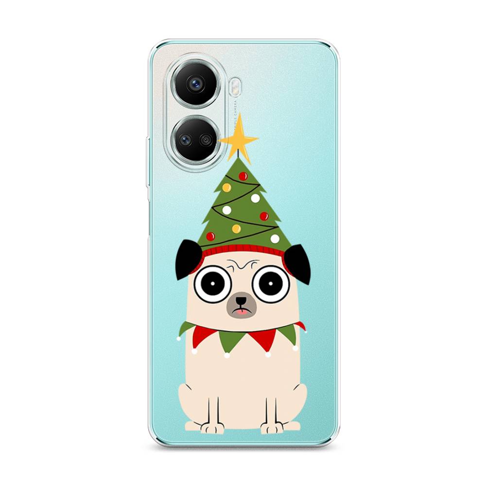 

Чехол для Huawei nova 10 SE "Собачка с ёлочкой", Бежевый;красный;зеленый, 6109650-1