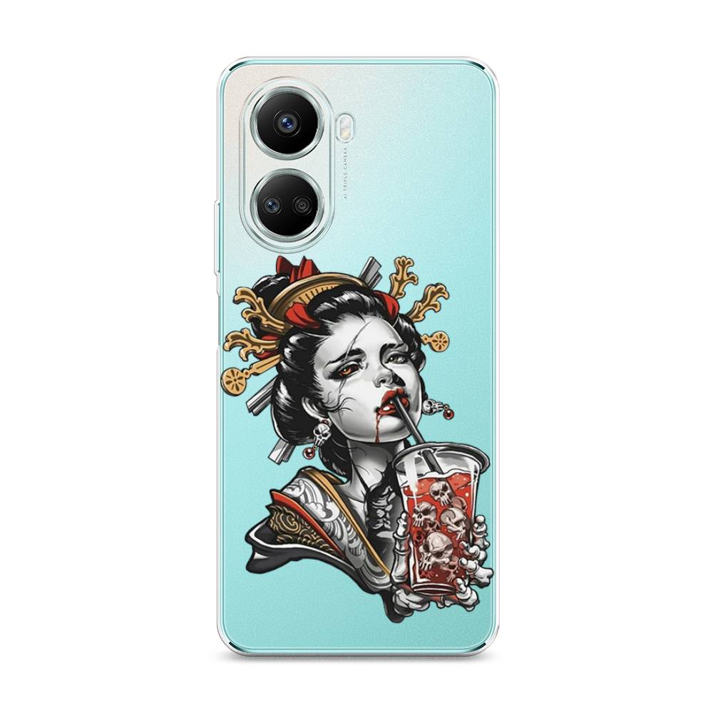 

Чехол для Huawei nova 10 SE "Опасная гейша", Красный;черный;серый, 6109650-4
