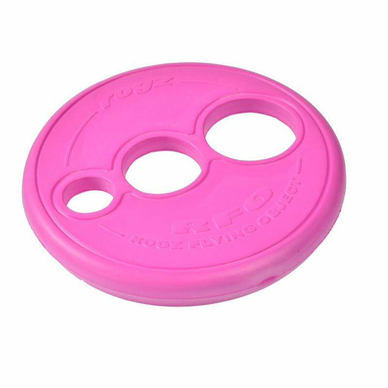 фото Апорт для собак rogz rfo летающая тарелка, розовая, 23 см