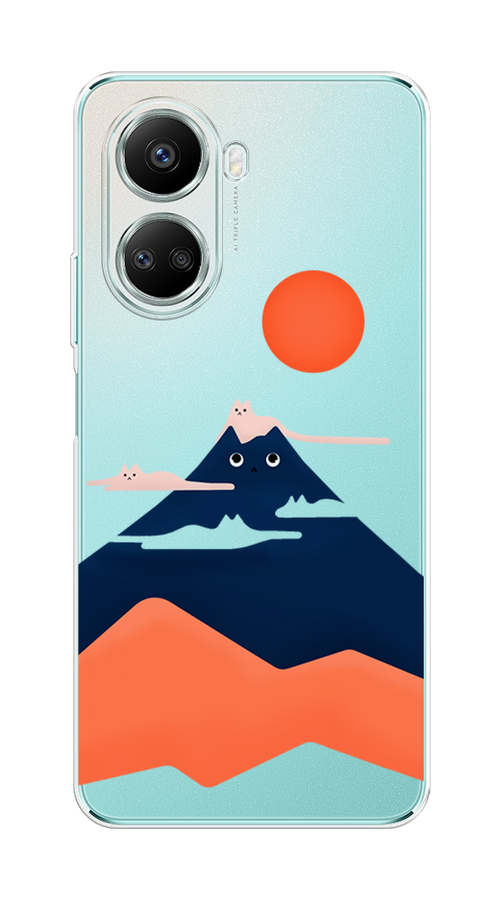 

Чехол на Huawei nova 10 SE "Кот-гора", Черный;оранжевый, 6109650-4