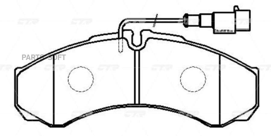 

Тормозные колодки Ctr передние CKN132