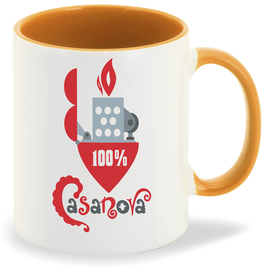 

Кружка CoolPodarok 100% Казанова (Зажигалка), 100% Казанова (Зажигалка)