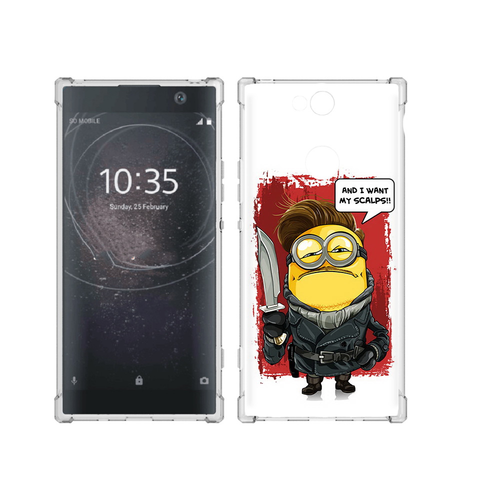 

Чехол MyPads Tocco для Sony Xperia XA2 Plus миньон убийца, Прозрачный, Tocco