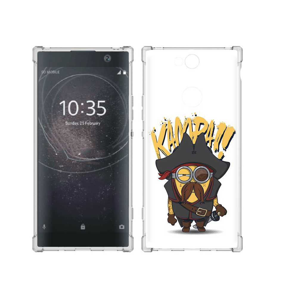 

Чехол MyPads Tocco для Sony Xperia XA2 Plus миньон пират, Прозрачный, Tocco