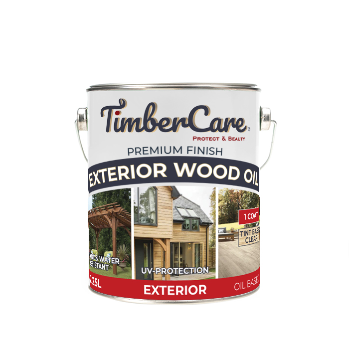 фото Масло для дерева exterior wood oil, защитное колеруемое масло, прозрачная, 2.25 л timbercare