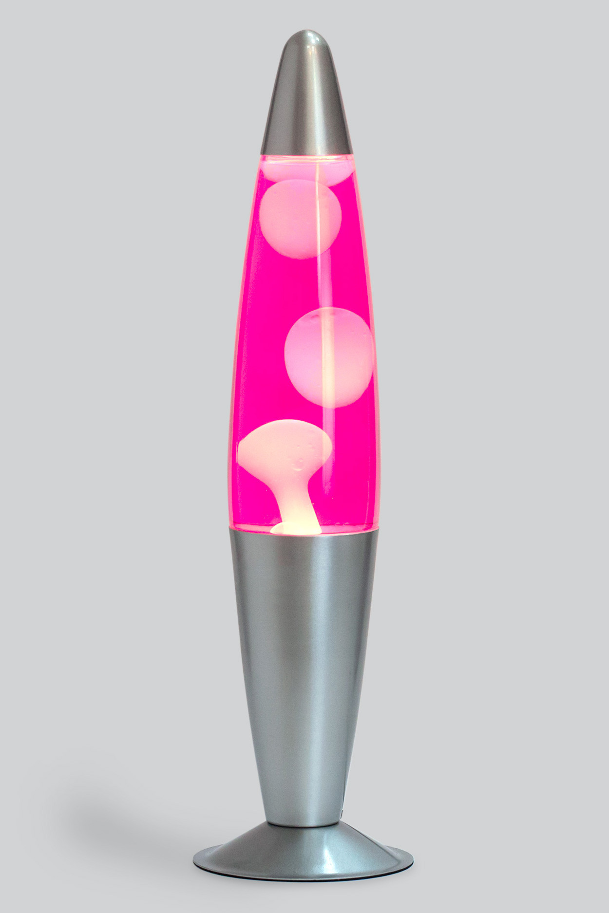 фото Лава-лампа motionlamps 41см белая розовая (воск)
