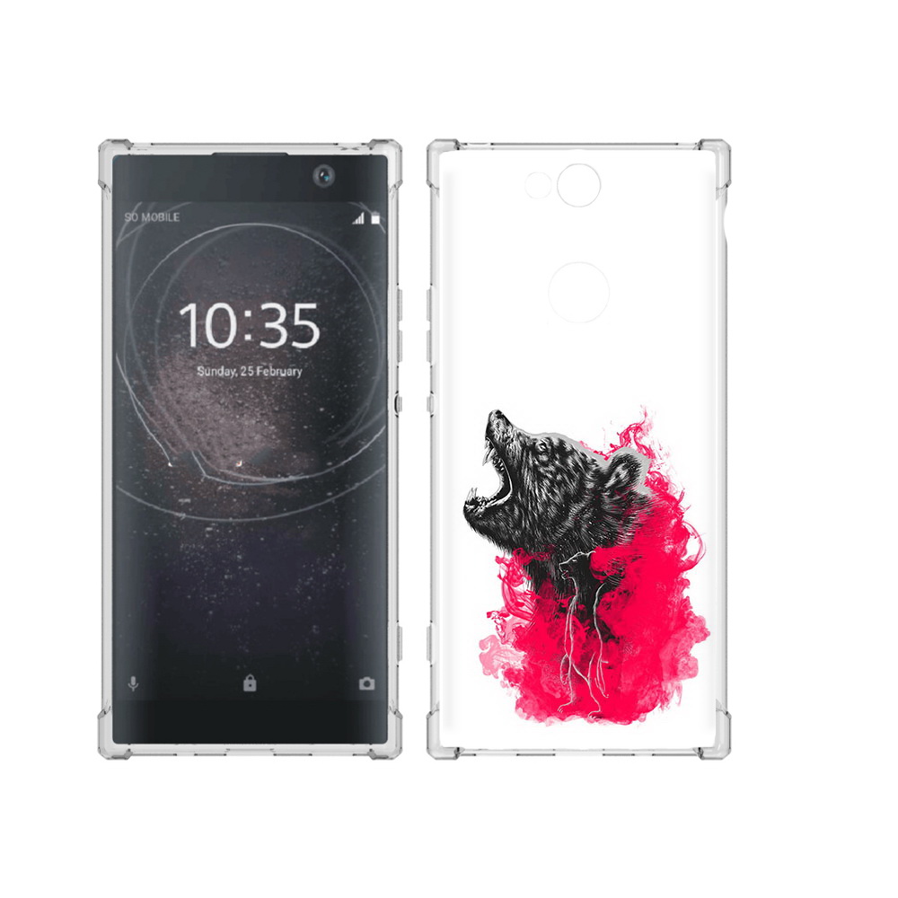

Чехол MyPads Tocco для Sony Xperia XA2 Plus медведь в дымке, Прозрачный, Tocco
