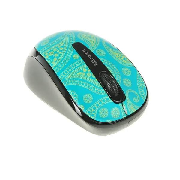 Беспроводная мышь Microsoft Wireless Mobile Mouse 3500 Cyan Blue бирюзовый (GMF-00271)