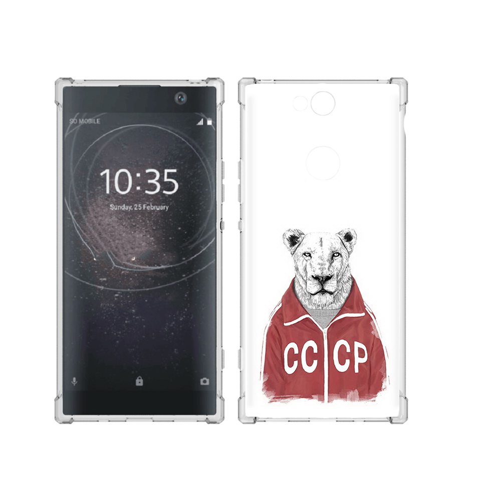 

Чехол MyPads Tocco для Sony Xperia XA2 Plus львица ссср, Прозрачный, Tocco