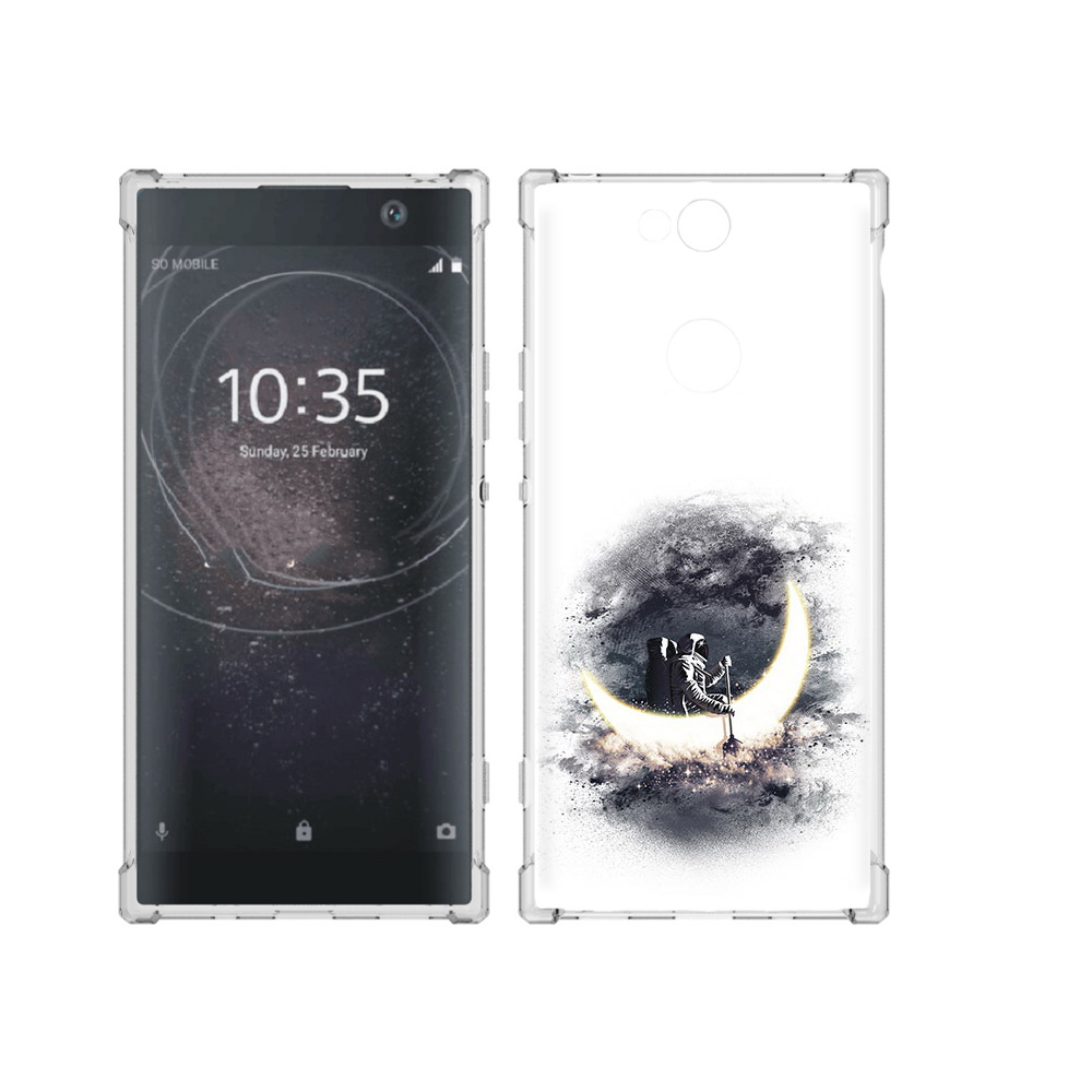 

Чехол MyPads Tocco для Sony Xperia XA2 Plus лунный путешественник, Прозрачный, Tocco