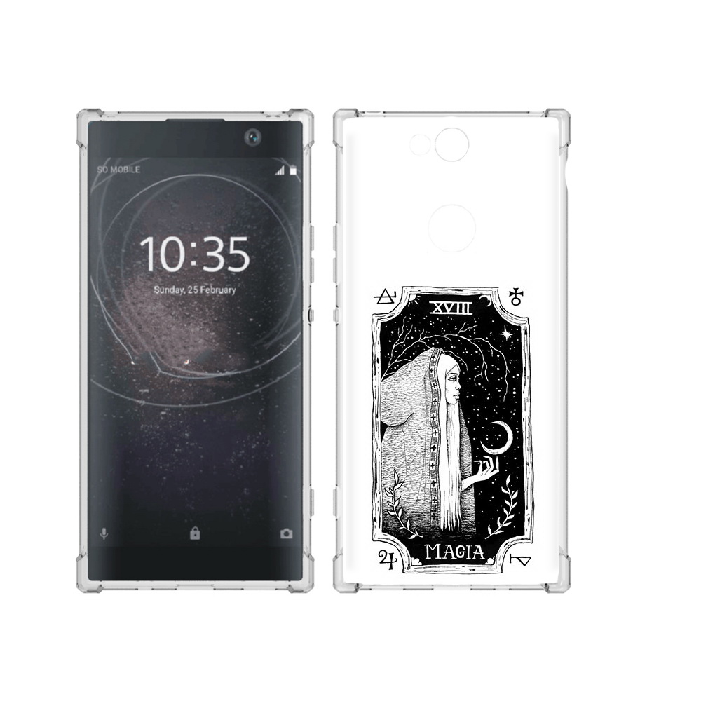 

Чехол MyPads Tocco для Sony Xperia XA2 Plus лунная магия, Прозрачный, Tocco