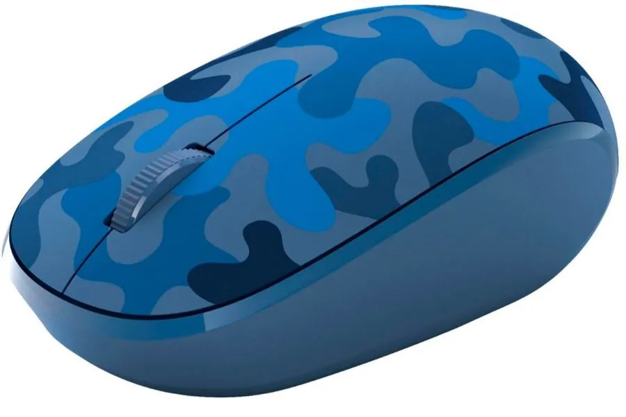 фото Беспроводная мышь microsoft blue camo синий (8kx-00017)