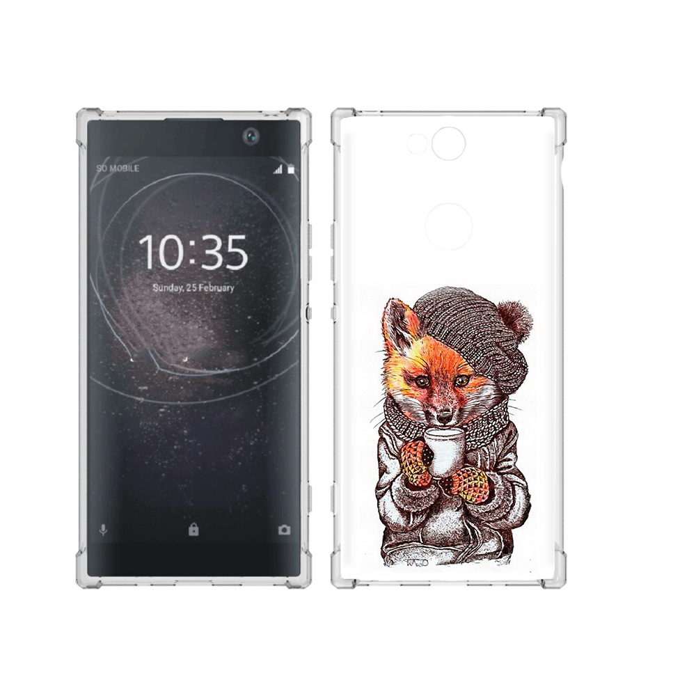 

Чехол MyPads Tocco для Sony Xperia XA2 Plus лиса в шапке, Tocco