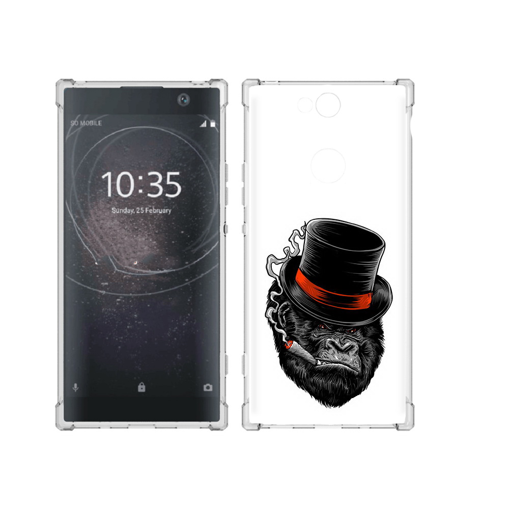 

Чехол MyPads Tocco для Sony Xperia XA2 Plus дизайнерская горилла, Прозрачный, Tocco