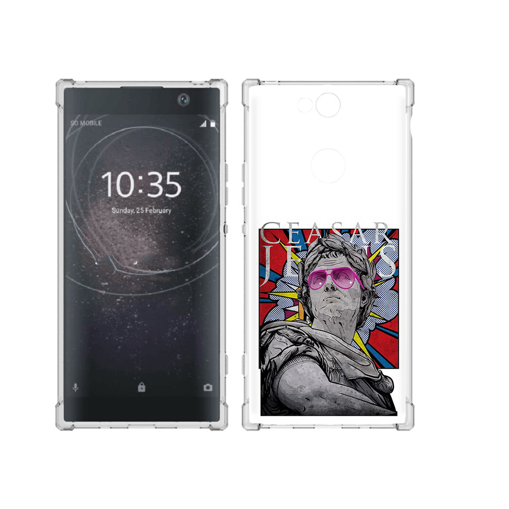 

Чехол MyPads Tocco для Sony Xperia XA2 Plus крутая статуя свободы, Прозрачный, Tocco