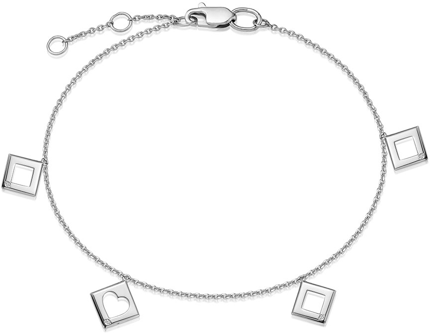 

Браслет на ногу из белого золота с бриллиантом р. 23 Vesna jewelry 51553-251-01-00, 51553-251-01-00