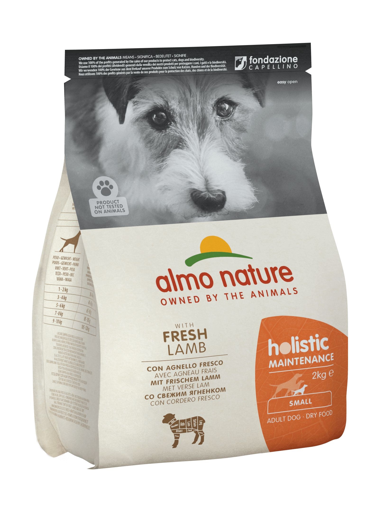 

Сухой корм для собак Almo Nature Holistic Small, рис, рыба, 2кг, Holistic Small