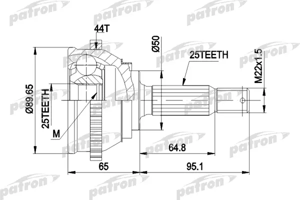 PATRON ШРУС PATRON PCV1370