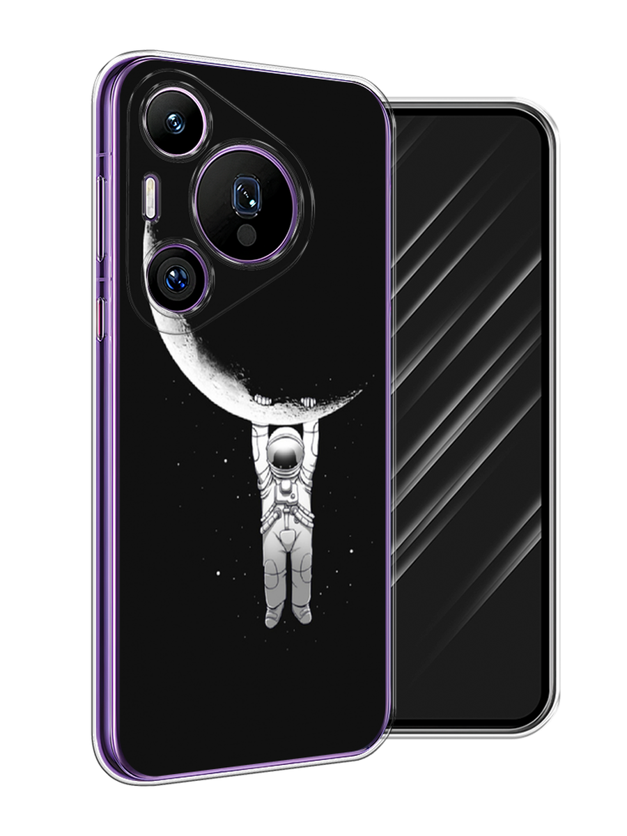 

Чехол Awog на Huawei Pura 70 Pro/70 Pro Plus "Космонавт", Белый;черный, 6124150-1