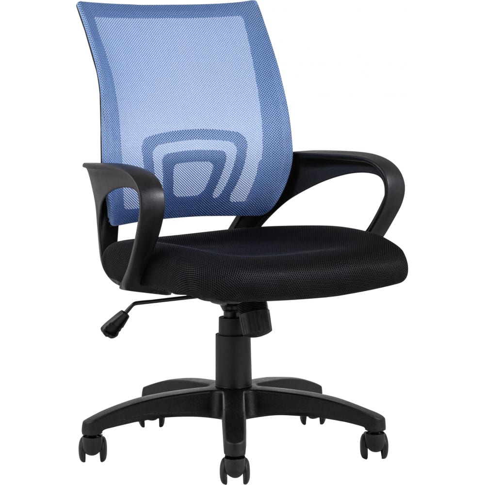 Стул Груп Кресло компьютерное TopChairs Simple, голубое D-515 light blue